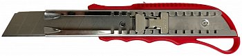 Нож строительный со сменным лезвием 25 мм Samtools красный