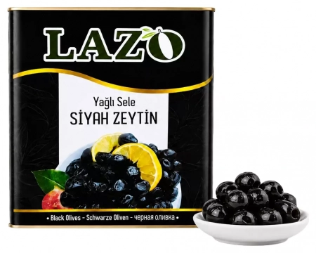 Маслины LAZO калибр 381-420 упаковка 9 кг