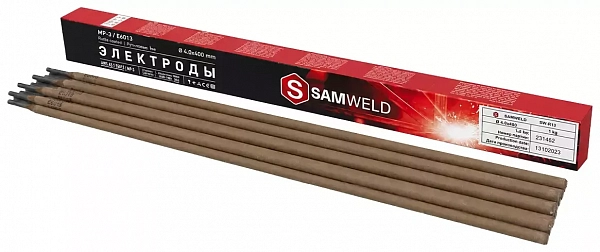 Электроды рутиловые 4 мм SAMWELD МР-3 (E6013) 1 кг