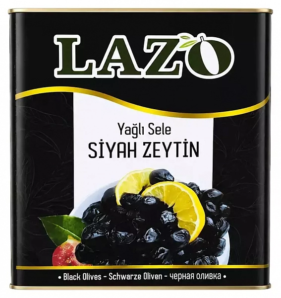 Маслины LAZO калибр 381-420 упаковка 9 кг